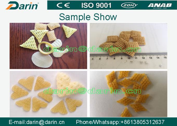 3D Snack Pellet Machinery / Single Screw Snack Extruder Machine for 3D Pellets