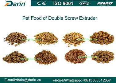 DR70 SUS304 Multi function Cat Food Snacks Double Screw Processing Line