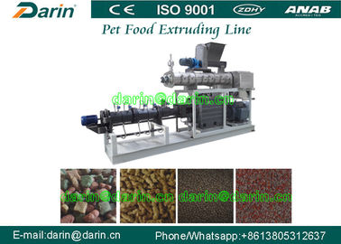 Defatted soy flour Pet Food Extruder , double screw extruder machine