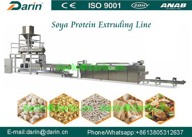 Vegetable Protein Food Production Line Machine / Fiber soya nuggets extruder