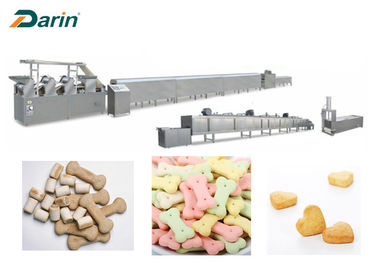 Full Automatic Dog Biscuit Making Machine , Stainless Steel Pet Food Processing Line