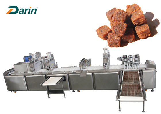 400kg/hr Dog Meat Dice Treat Forming Machine PLC Touch Screen