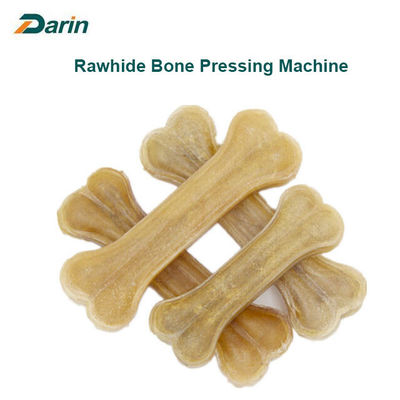Sheepskin Rawhide Dog Bone Pressing Machine , pet food processing equipment