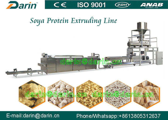 Double screw extruder machine for Soya Protein , soybean extruder machine