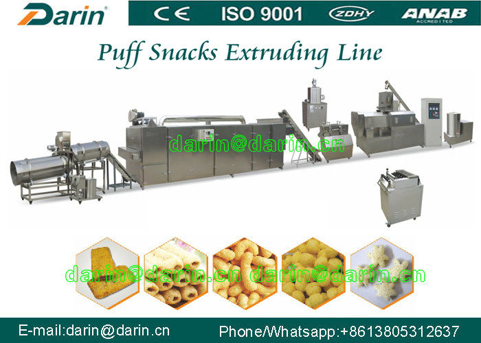 Delicious Corn Cheese Puff Snacks Making machine with CE Certification