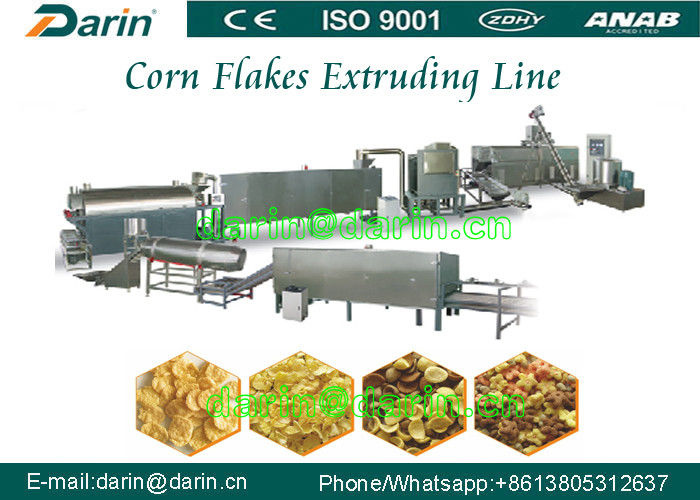 High capacity Corn Flakes Processing Line with two screw extruder