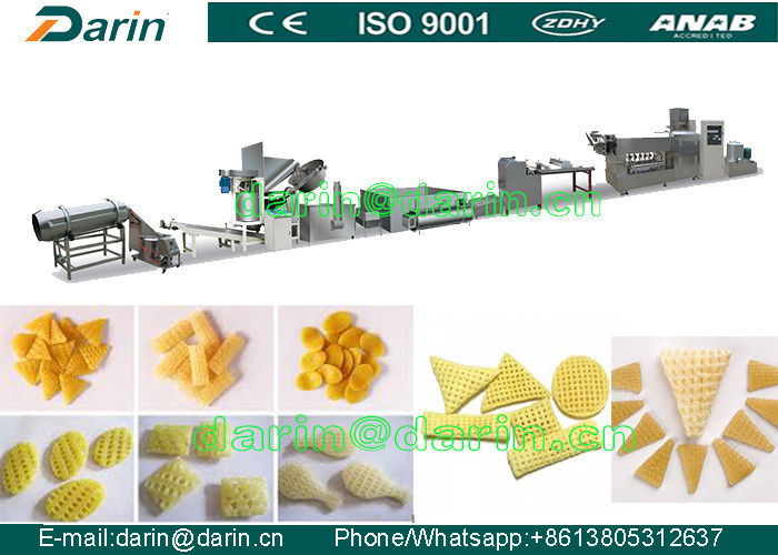 Crispy fried rice crust 3d snack food making machine / production line