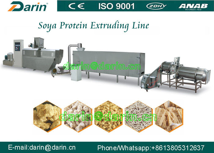 High Efficiency Automatic soybean extruder machine , corn flakes making machine