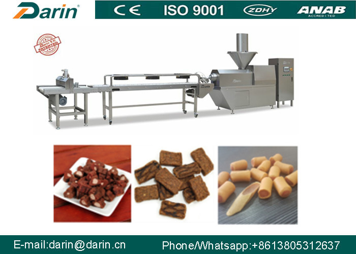 Cold Extrusion Pet Food Production Line , Pet Chewing Bone Machine With