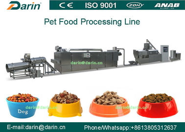 Dry Dog / Cat / Birds Pet Food Extruder Line / Making Machine 380V 80kw