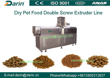 Double Screw Pet Food Extruder machine , dog food manufacturing equipment