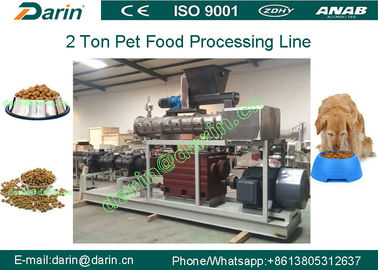 2 Ton  Large Capacity  Stainless Steel 304  Extruding Machine Pet Food Processing Line