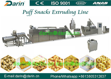 Low consumption Snacks Food Puff Extruder Machine / puff maker machine