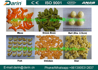 Snack Food Rice grain , wheat puffing machine for ball , tube , stick Variety shapes