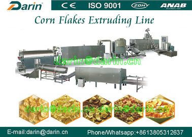 Stainless steel Corn Flakes Processing Line Twin Screw Extruder Machine