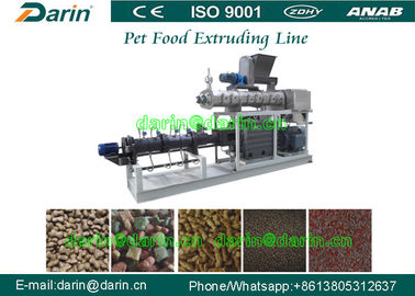 6 Sets Molds Dry Pet Food Extruder Machine for fish feed with twin screw