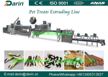 CE ISO9001 Certified Single Screw Extruder Machine For Pet Dog Chewing Bar