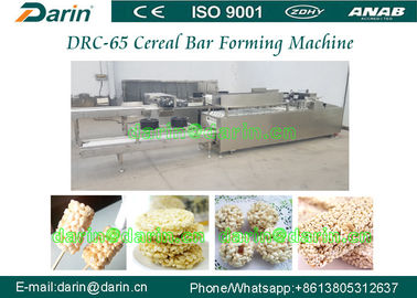 Oatmeal Cereal Bar Making Machine , PLC Touch Screen Cereal Bar Shaping Machine