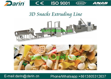 Bugles 3D Snack Pellet Machinery Low Energy For Macaroni Pasta Food