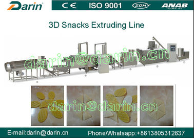 Tri - D Pellet Food Snack Extruder Machine , Fried Food Processing Machinery