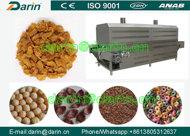 Stainless Steel Snack Extruder Production Line for Cereal / Corn Flakes