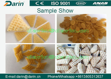 3D Snack Pellet Machinery / Single Screw Snack Extruder Machine for 3D Pellets