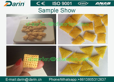 Waved chips , Potato chips Snack Extruder Machine , 3D Snack Pellet Machinery