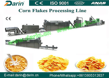 Puff Snacks / Corn Flakes / maize flakes making machine , corn flakes machinery