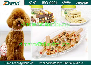 Chewing pet dog food machinery , Twist Semi Moist Dog Food Extruder For Pet Treats