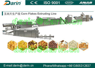 Kelloggs Corn Flakes Processing Line / rice flakes making machine with 1 year warranty