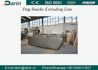 CE Approved Automatic  Dog Food Extruder with Capacity 200-250kg , Pet Treats / Dog Chew Food Processing Line