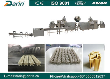 Continuous Pet Food Extruder Chewing Treat Processing Line , Dog Snacks Making Machine