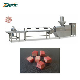 Cold Extrusion Pet Food Production Line , Pet Chewing Bone Machine With High Meat Content