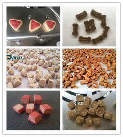 Cold Extrusion Pet Food Production Line , Pet Chewing Bone Machine With High Meat Content