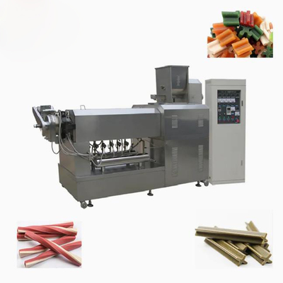 Dog Snacks Dog Food Production Line Simens PLC And Touch Screen With CE Certificated