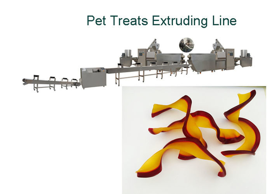 Twin Color Twisted Shape Pet Food Machine Chewing Gum Dog Snacks Production Line