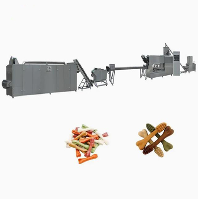Twisted Dog Chewing Food 250kg/h Pet Treat Machine