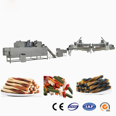 Automaticlly Dog Meaty Stick Pet Food Making Machine Munchy Stip Making