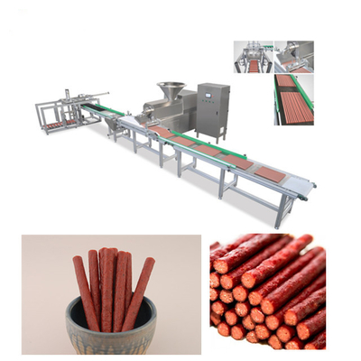Automaticlly Dog Meaty Stick Pet Food Making Machine Munchy Stip Making