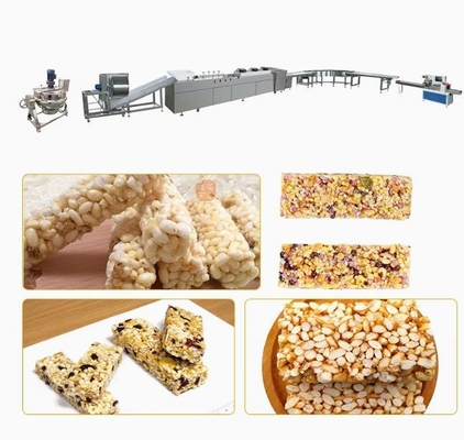 Stainless Steel Peanut Chikki Machine / Cereal Candy Bar Cutting Line
