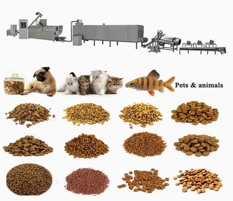 Healthier Pet Food Extruder  Floating Fish Feed / Dog Pellet / Processing Plant
