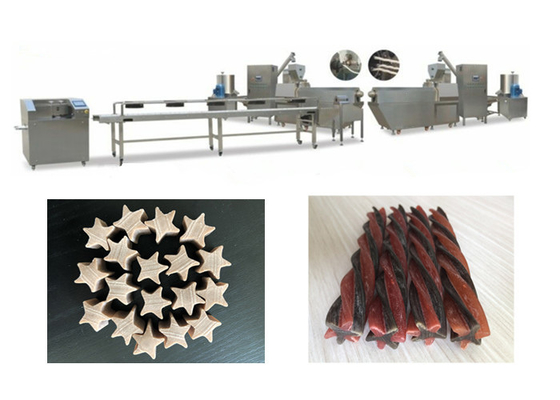 Healthy Chewy Dog Treat Making Machine Stainless Steel
