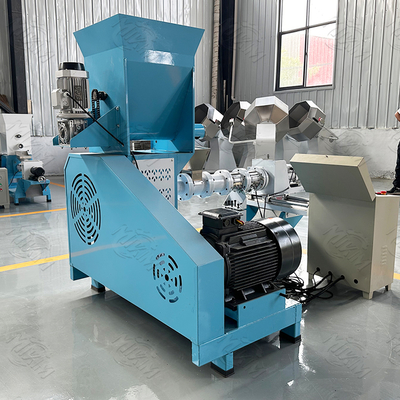 Twin Screw dog food extruder with ISO , Feed Pellet Production Line