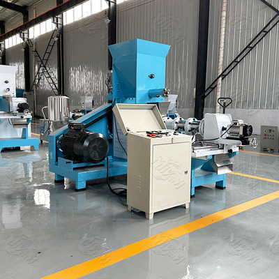 Twin Screw dog food extruder with ISO , Feed Pellet Production Line