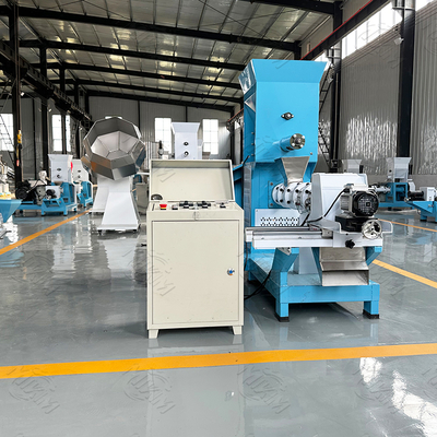 Twin Screw dog food extruder with ISO , Feed Pellet Production Line