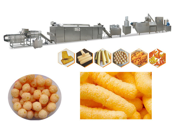 70kw 3 Phase 150kg/H Stainless Steel Puff Snack Machine