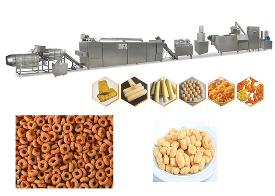 70kw 3 Phase 150kg/H Stainless Steel Puff Snack Machine