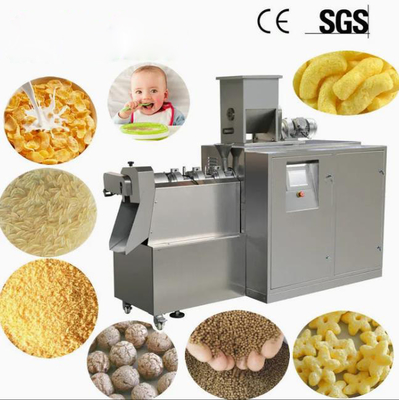 Auto Puff Snacks Processing Line For Ball Tube Stick Ring