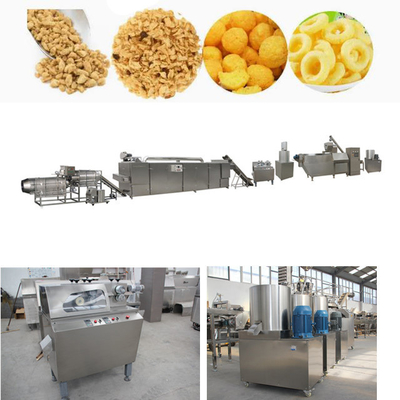 Auto Puff Snacks Processing Line For Ball Tube Stick Ring