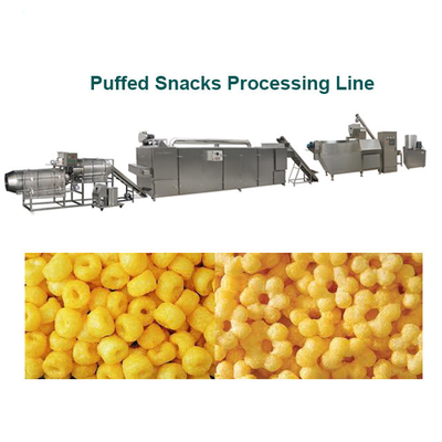 Auto Puff Snacks Processing Line For Ball Tube Stick Ring